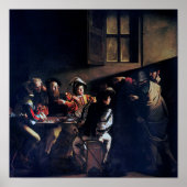 Poster Calling of Saint Matthew, Caravaggio (Devant)