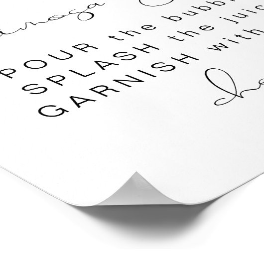 Poster CALLIOPE Citrus Orange Clementine Mimosa Bar (Coin)