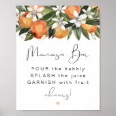 Poster CALLIOPE Citrus Orange Clementine MOMosa Bar (Devant)