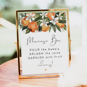 Poster CALLIOPE Citrus Orange Clementine MOMosa Bar