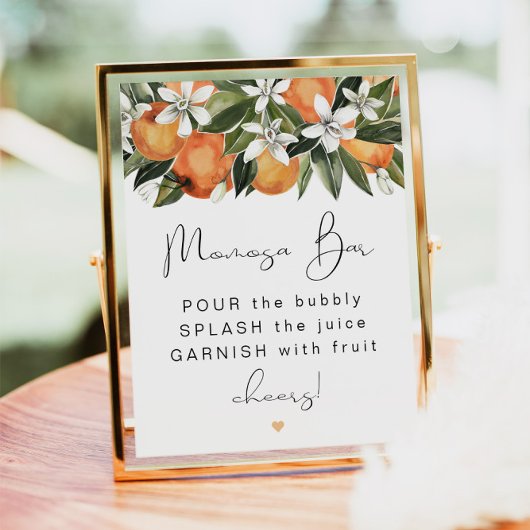 Poster CALLIOPE Citrus Orange Clementine MOMosa Bar