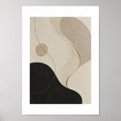 Poster Calm Orbit | Minimal Abstract Plaster Art Print (Devant)