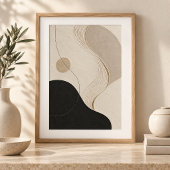 Poster Calm Orbit | Minimal Abstract Plaster Art Print