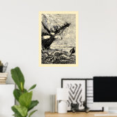 Poster Calmar géant de 20000 Lieues sous les mers. (Bureau à domicile)