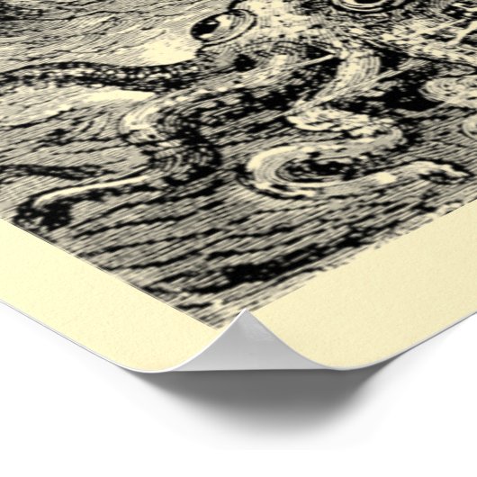 Poster Calmar géant de 2000 ligues sous la mer. (Coin)