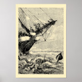 Poster Calmar géant de 2000 ligues sous la mer. (Devant)
