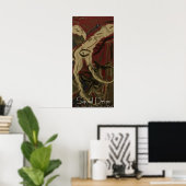Poster Calmars qui dégouttent (Bureau à domicile)