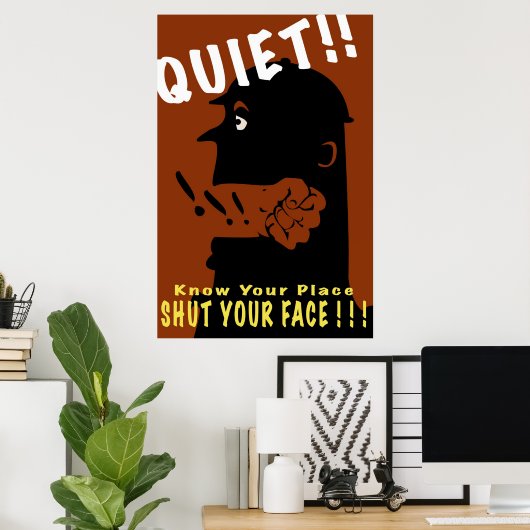 Poster Calme ! ! (Bureau à domicile)