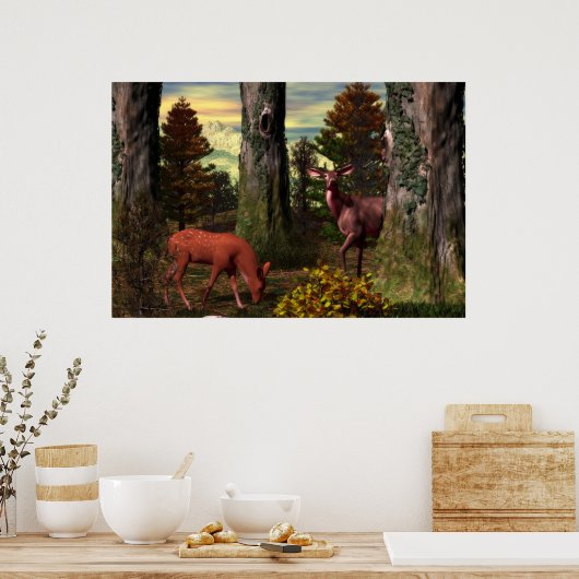 Poster Calme forestier (Cuisine)