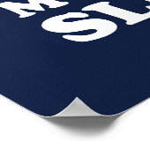 Poster Calme ! Mon Cerveau Dort (Coin)