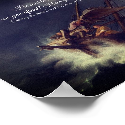 Poster Calmer la mer (Coin)