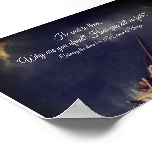 Poster Calmer la mer (Coin)