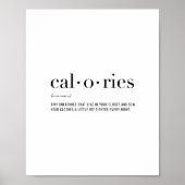 Poster Calories de définition (Devant)