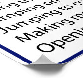 Poster Calories de travail (Coin)