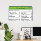 Poster Calories de travail (Bureau à domicile)