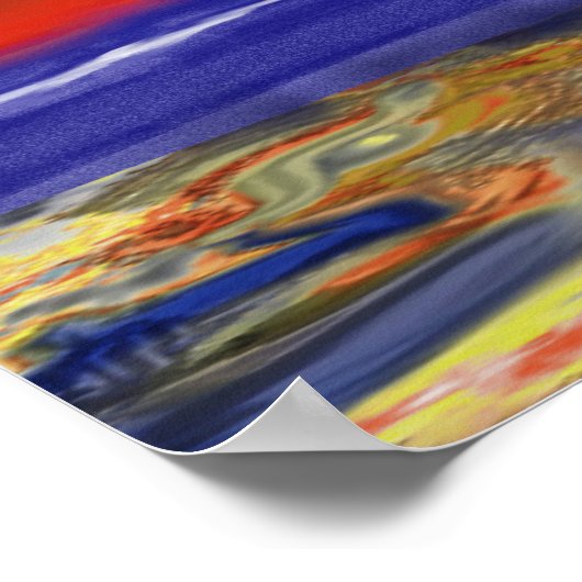 Poster Calques dans le monde Abstrait (Coin)