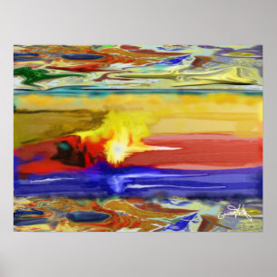 Poster Calques dans le monde Abstrait