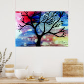 Poster Calques transparents Arbre et Encre (Cuisine)