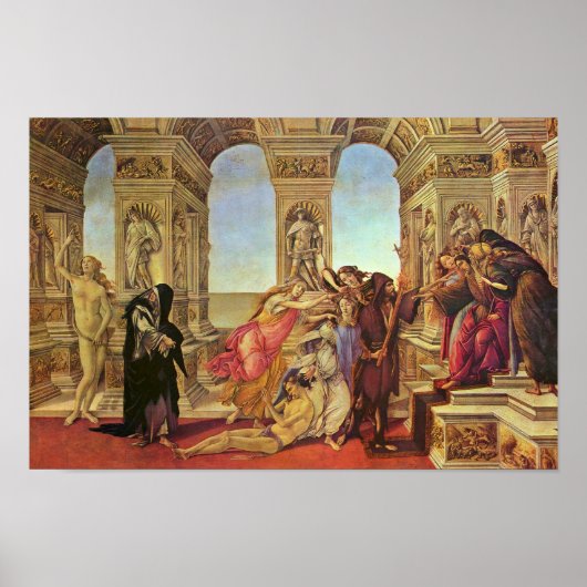 Poster Calumny Of Apelles By Botticelli Sandro (Devant)