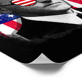 Poster Calvin Coolidge Drapeau américain 4 juillet (Coin)