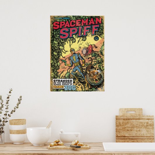 Poster Calvin Le Spaceman Spiffy (Cuisine)