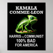 Poster Camarade Kamala Commie Leon Commieleon Communiste  (Devant)