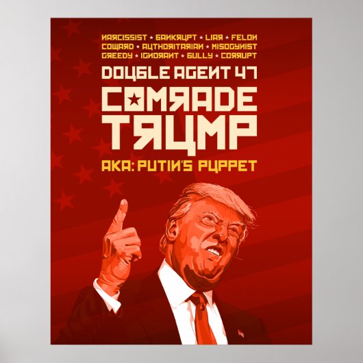 Poster Camarade Trump : le double agent (la marionnette d (Devant)