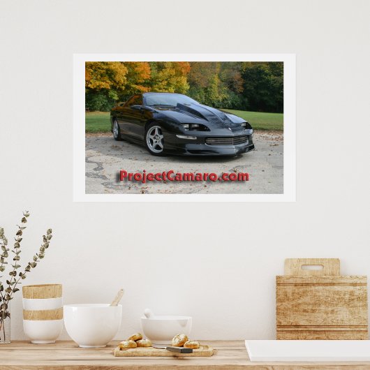 Poster Camaro noir de ProjectCamaro.com (Cuisine)