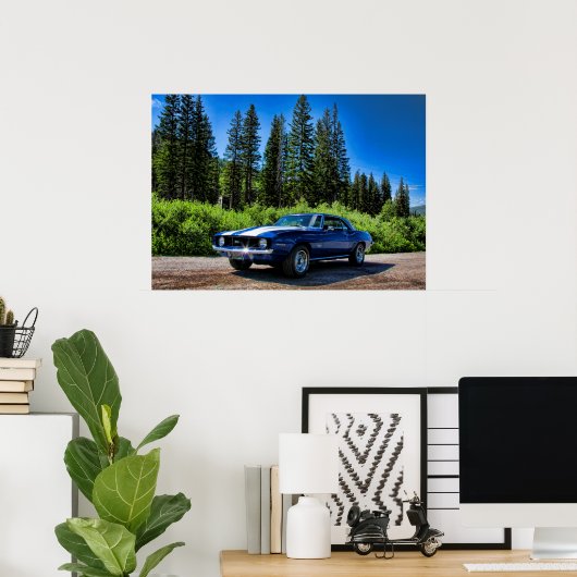 Poster Camaro SS 1969 (Bureau à domicile)