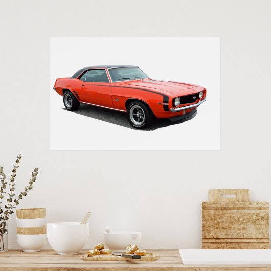 Poster Camaro SS 1969 (Cuisine)