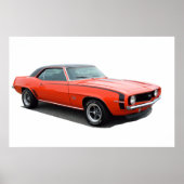 Poster Camaro SS 1969 (Devant)