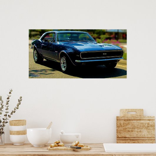 POSTER CAMARO SS 396 1967 (Cuisine)