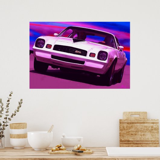 Poster Camaro Z28 Chevy 1978 (Cuisine)