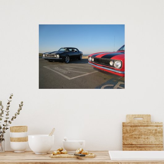 Poster Camaros classiques (Cuisine)