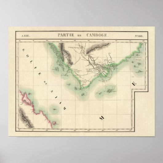 Poster Cambodge, Asie 110 (Devant)