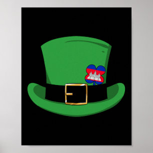 Poster Cambodge Fier Drapeau cambodgien Saint-Patricks Da
