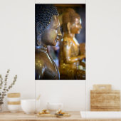 Poster Cambodge, Phnom Penh. Statues de Bouddha (Cuisine)