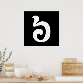 Poster Cambodian Number 6 / Six / ៦ (Pram Muj) Khmer (Cuisine)