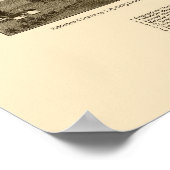 Poster Camden, NY Carte panoramique - 1885 (Coin)