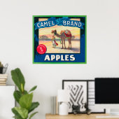 Poster Camel Apple Étiquette - État de Washington (Bureau à domicile)