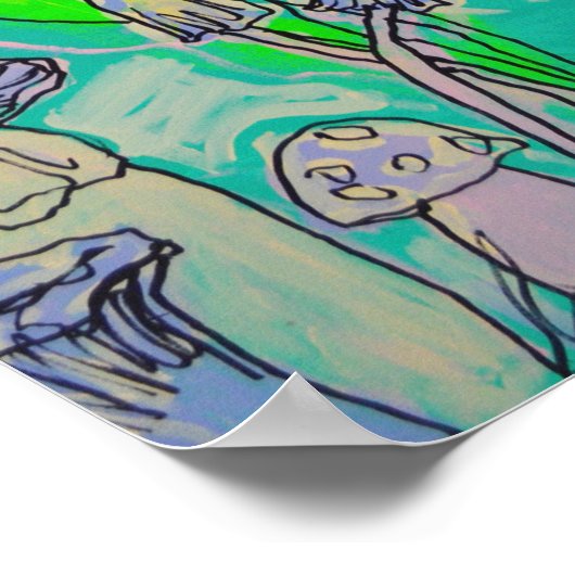 Poster Camel, caméléon, lune (Coin)