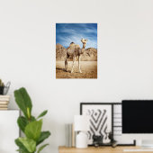 Poster Camel dans le désert (Bureau à domicile)