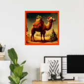 Poster Camel de Noël 1 (Bureau à domicile)