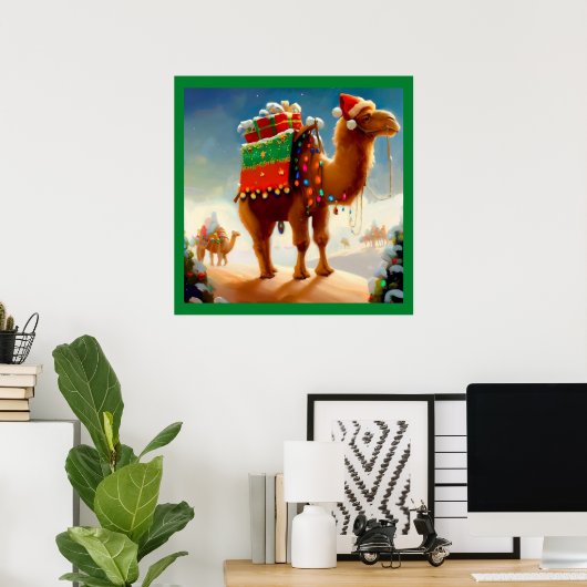 Poster Camel de Noël 2 (Bureau à domicile)