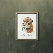 Poster Camel de Noël, personnalisable