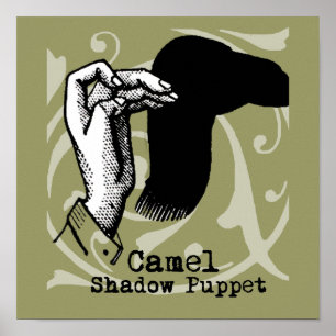 Poster Camel Hand Puppet Shadow Games