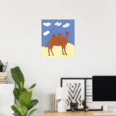 Poster Camel sur les dunes du désert (Bureau à domicile)