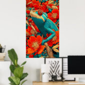 Poster Caméléon en Technicolor (Bureau à domicile)