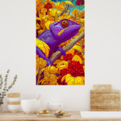 Poster Caméléon en Technicolor (Cuisine)
