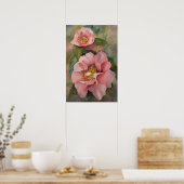 POSTER - 'Camellia en fleurs' (Cuisine)